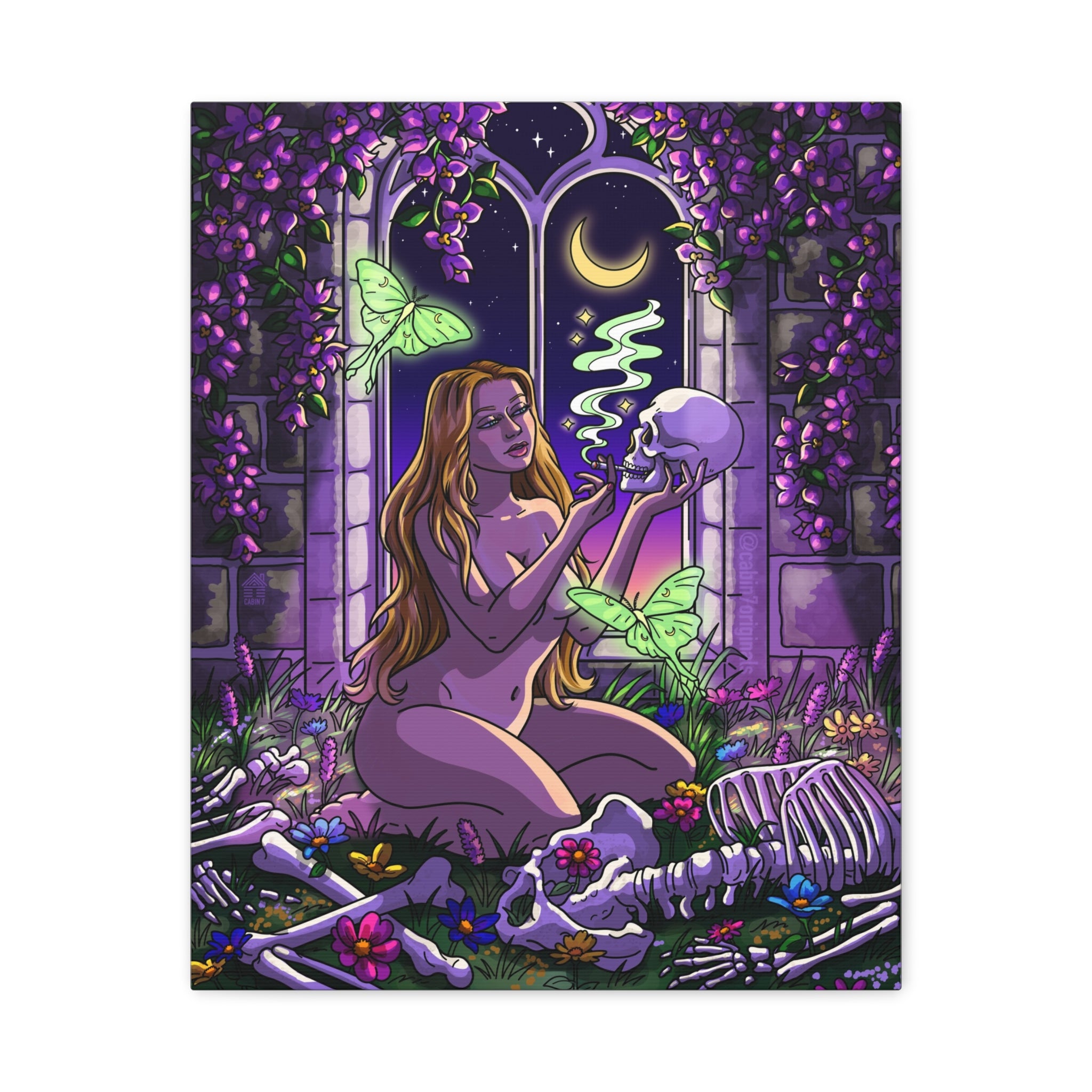 "ONE LAST SMOKE" Canvas Print