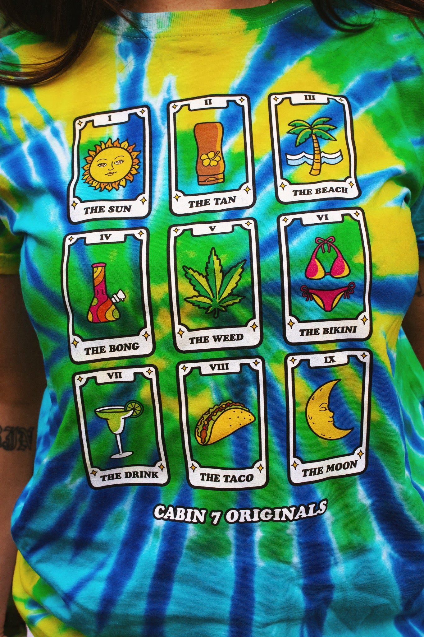 Summer Tarot Tie Dye T-Shirt