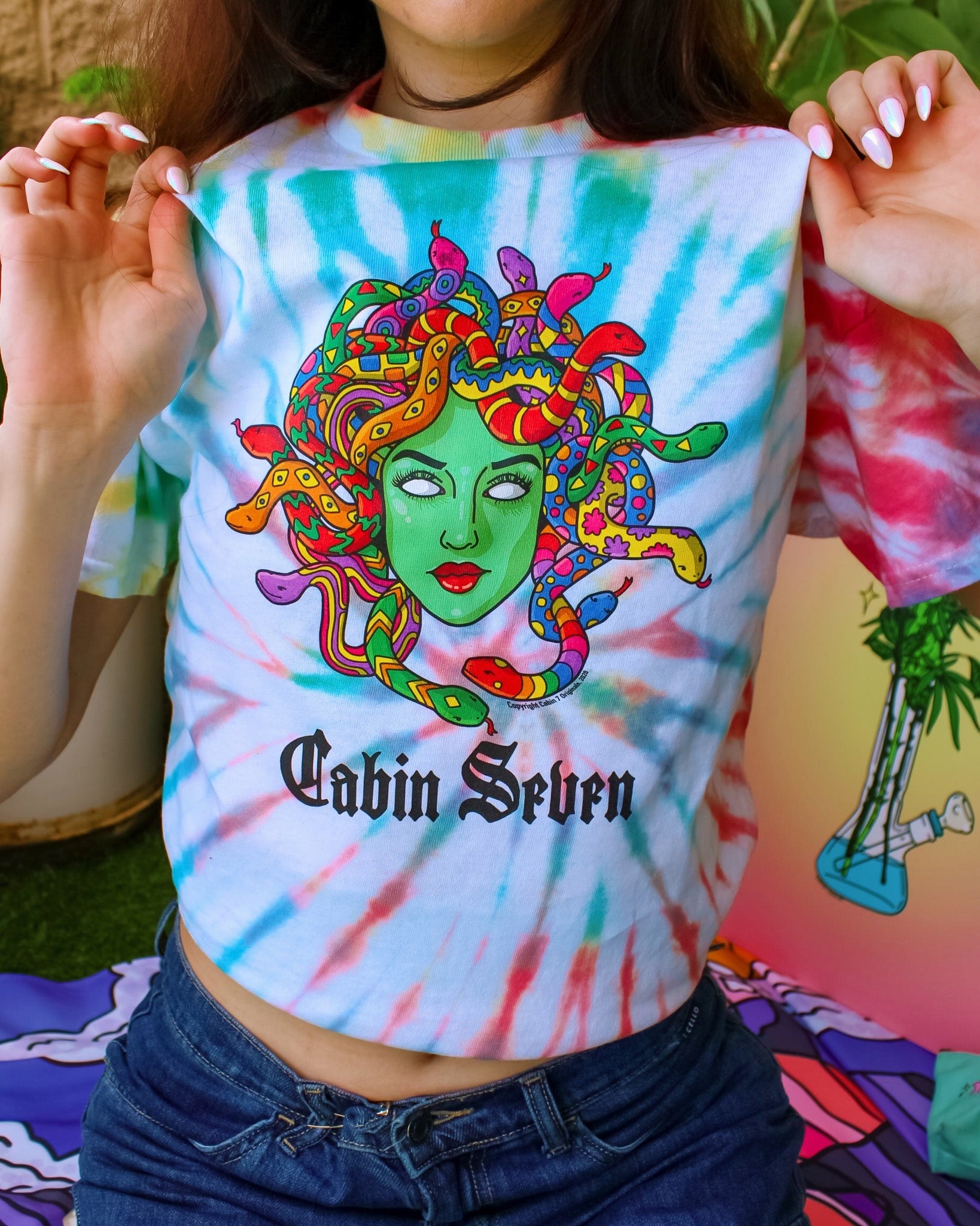 Psychedelic Medusa Tie Dye T-Shirt