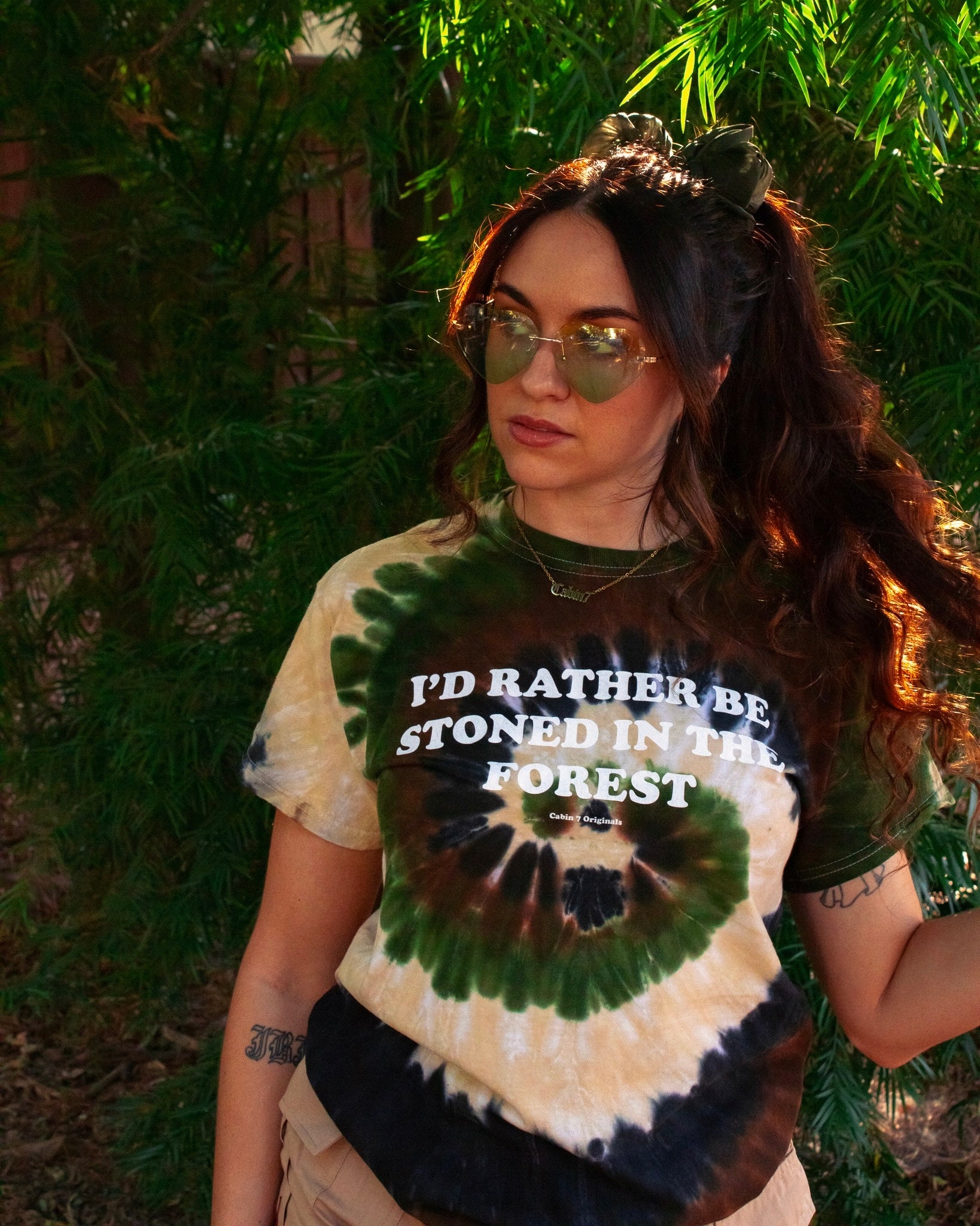 I'd Rather Be Stoned in the Forest Tie Dye T-Shirt