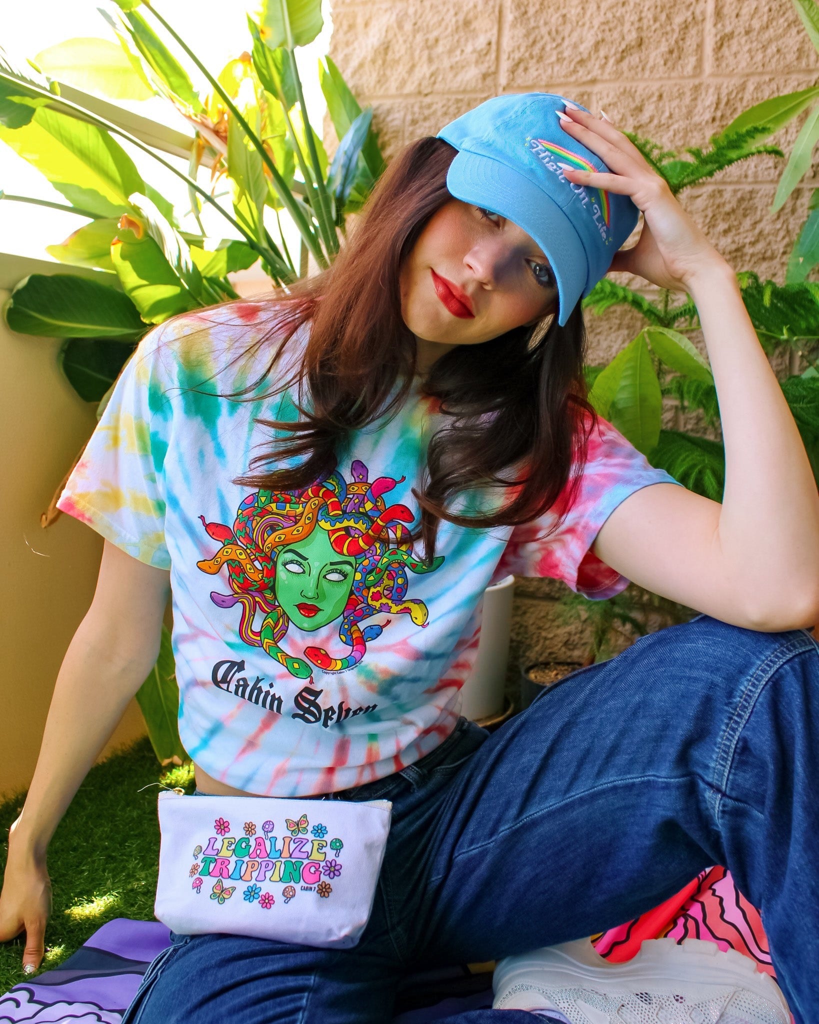 Psychedelic Medusa Tie Dye T-Shirt