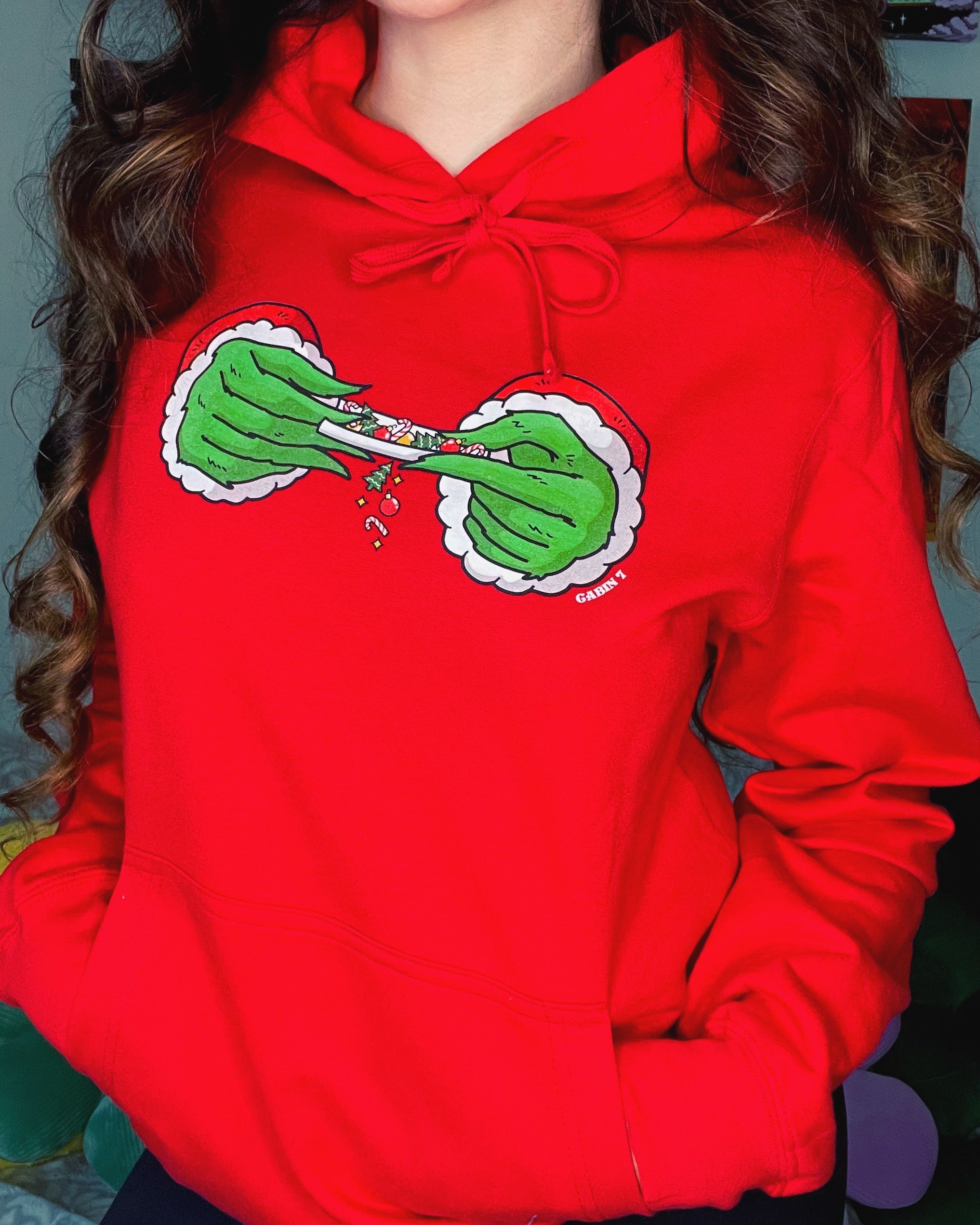 Grinch Who Rolled Christmas Hoodie
