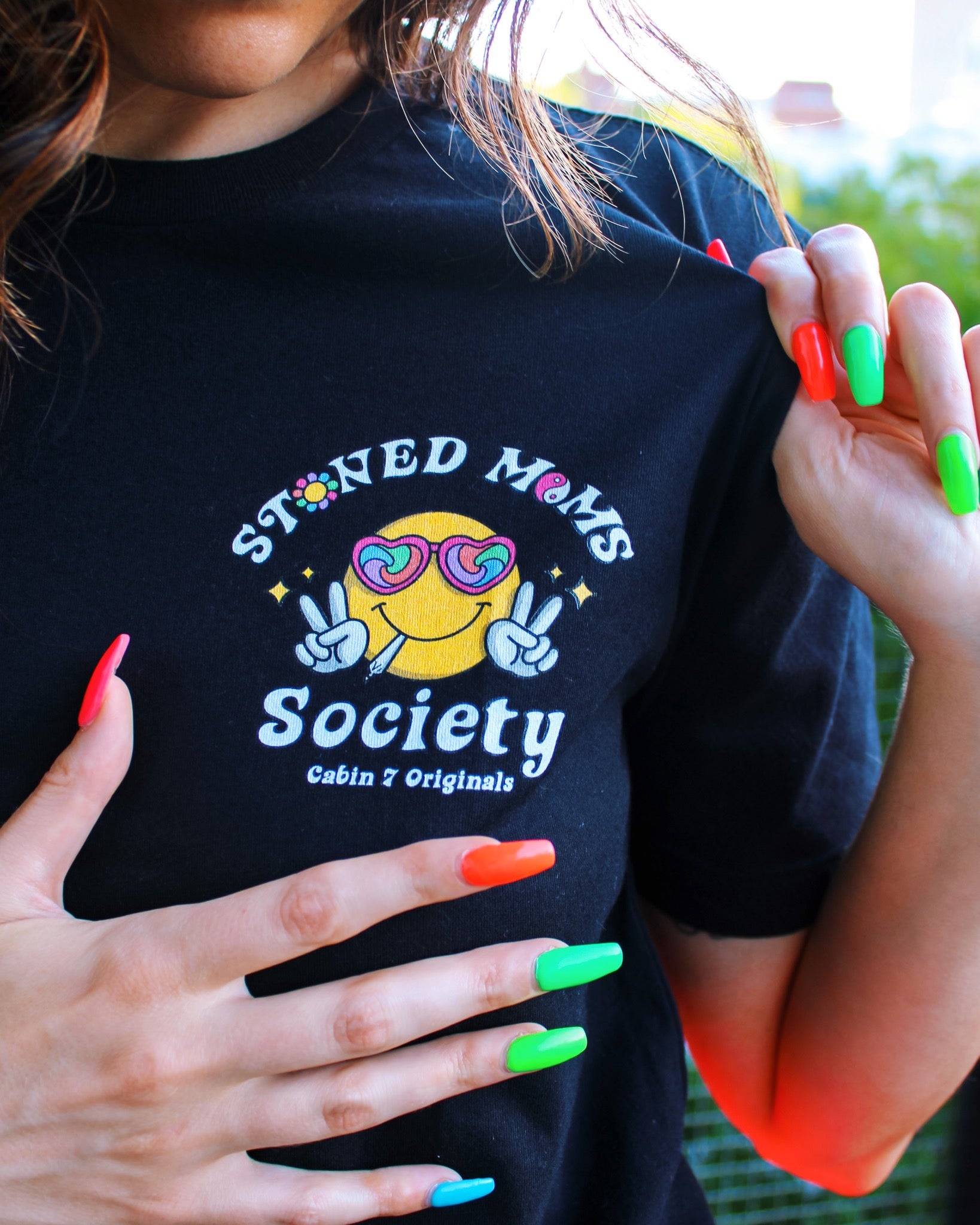 Stoned Moms Society T-Shirt (Black)