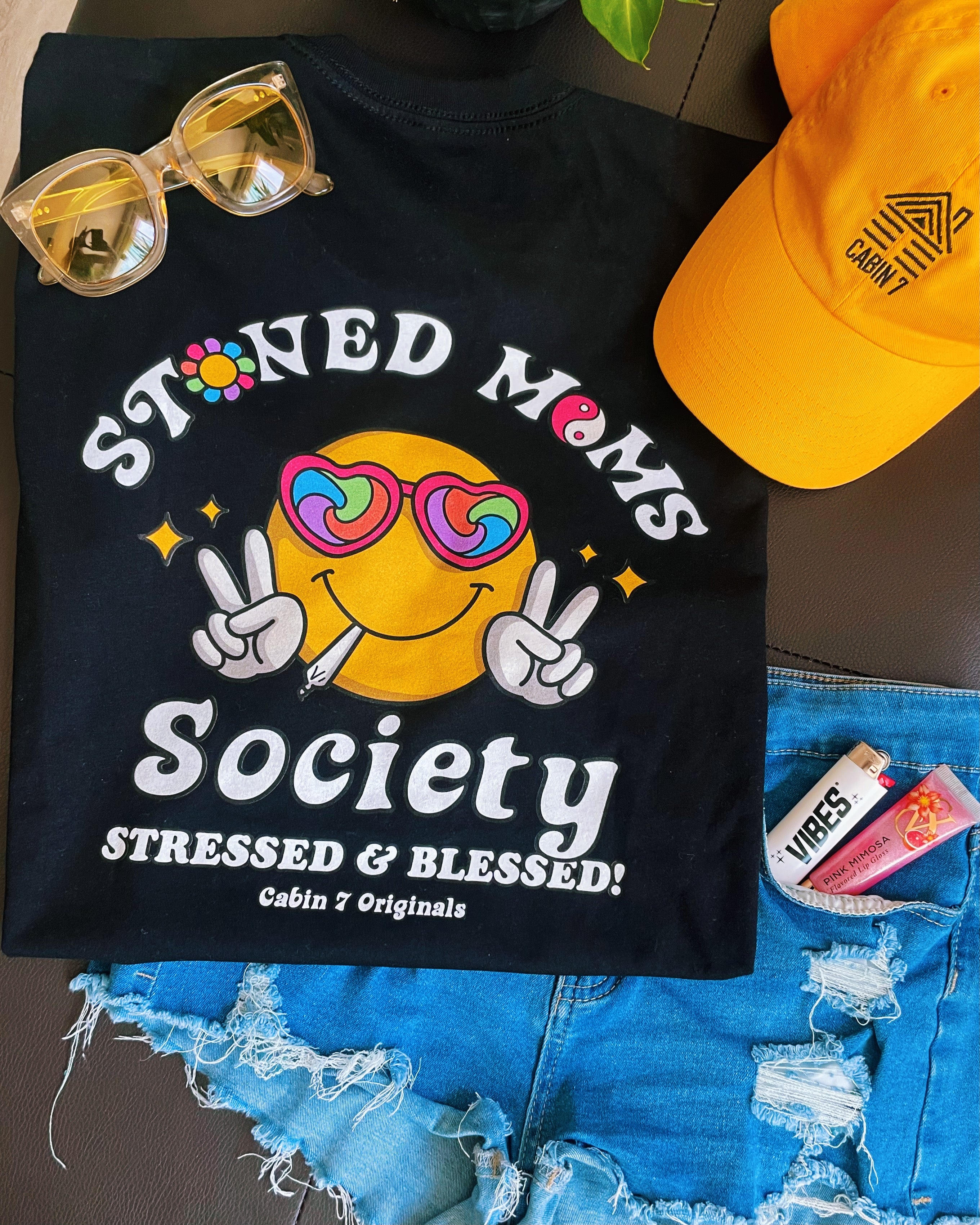 Stoned Moms Society T-Shirt (Black)