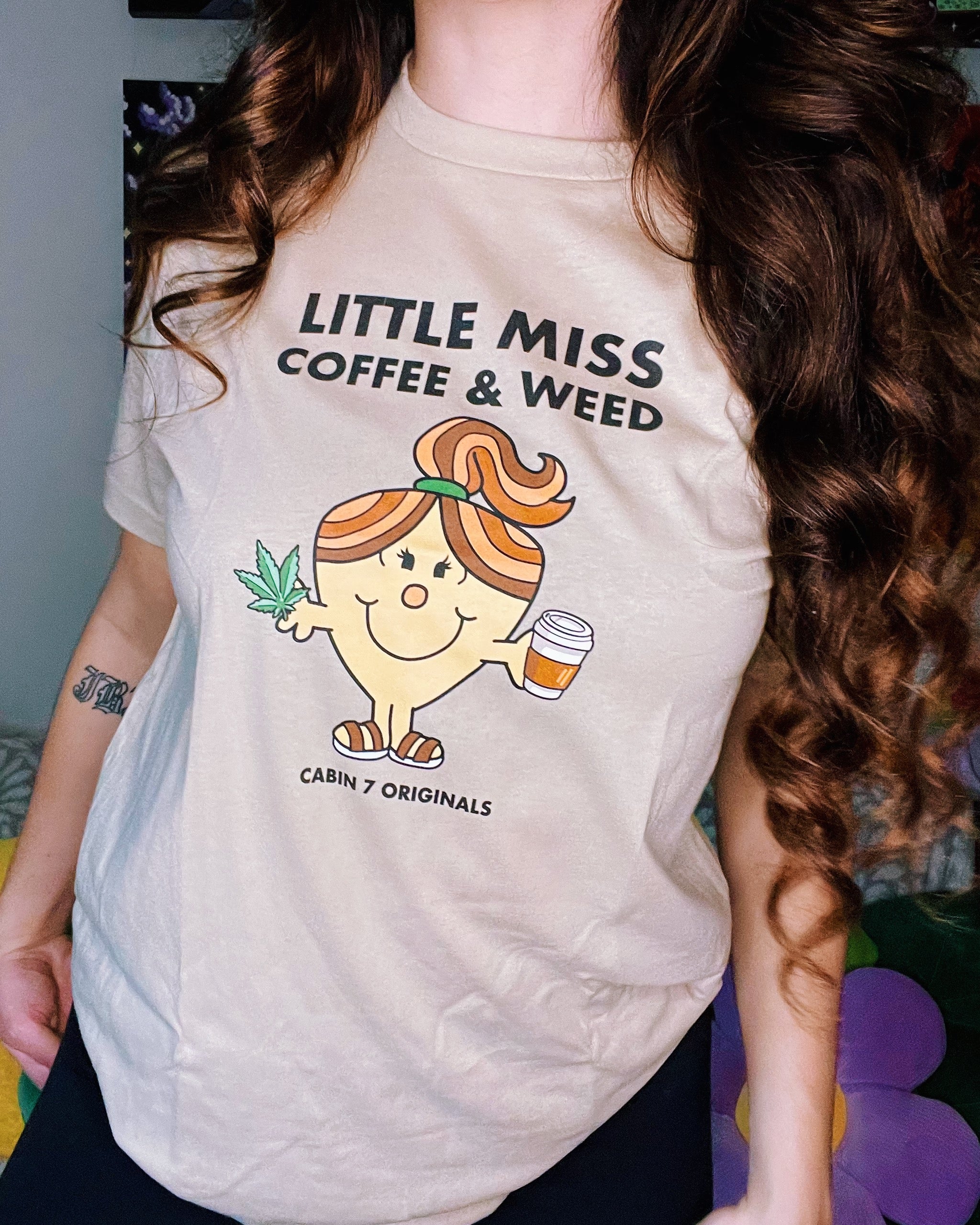 Little Miss Coffee & Weed T-Shirt