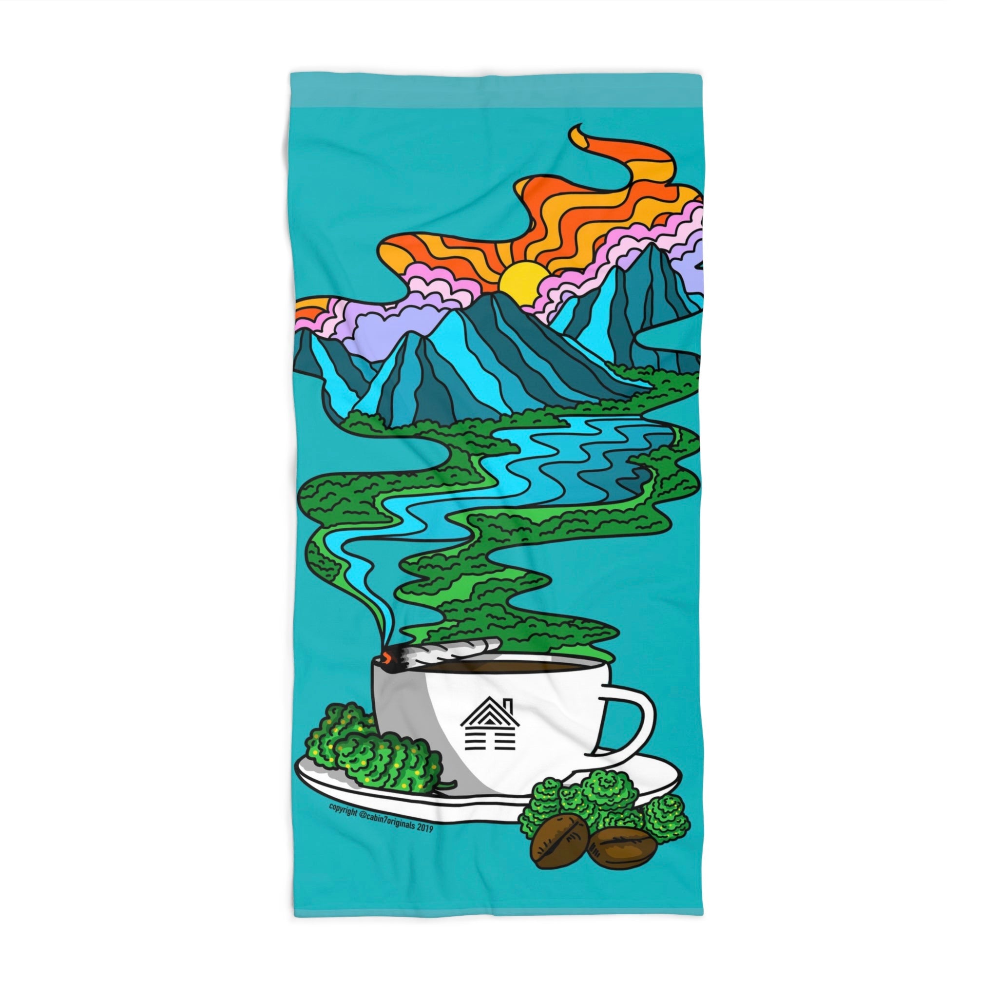 Mugs & Nugs Beach Towel