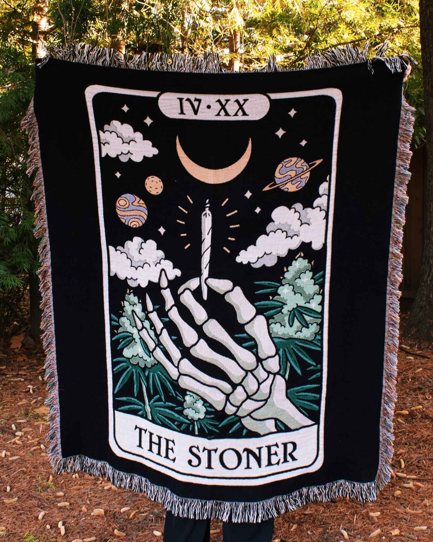 The Stoner Tarot Woven Blanket