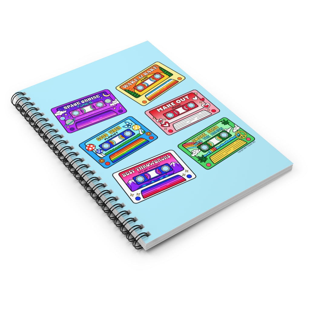 Mixtapes Spiral Notebook