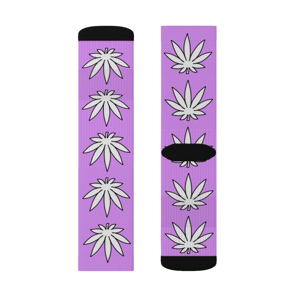 Lil' Leafy Socks - Amethyst