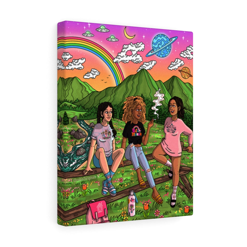 "Technicolor Meadow" Canvas Print