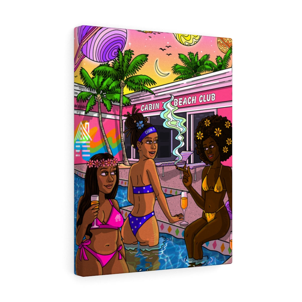 "Beach Club" Canvas Print