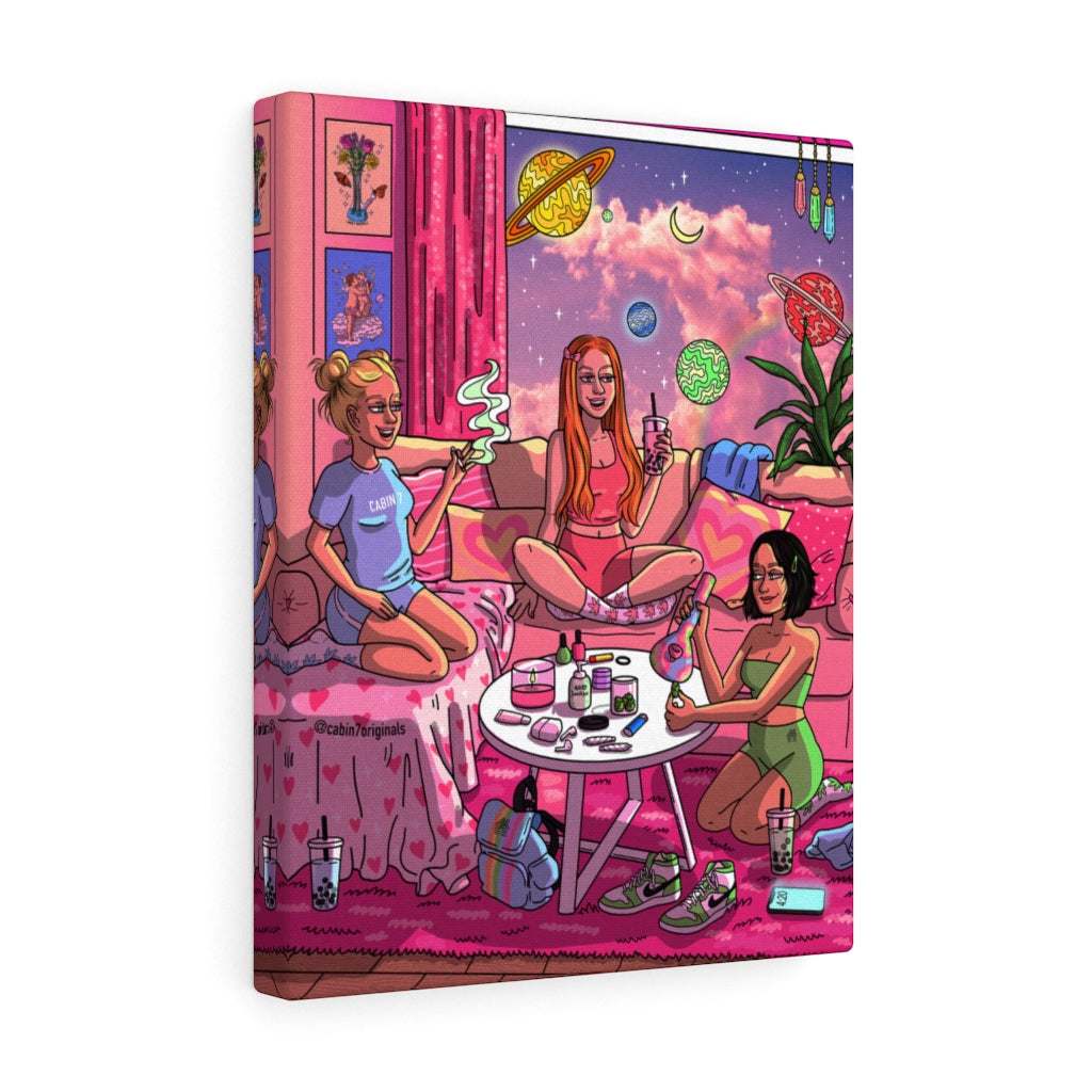 "Flowerpuff Girls" Canvas Print