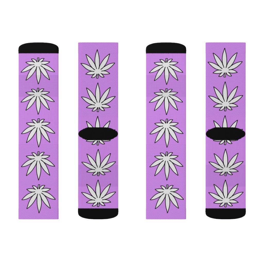 Lil' Leafy Socks - Amethyst