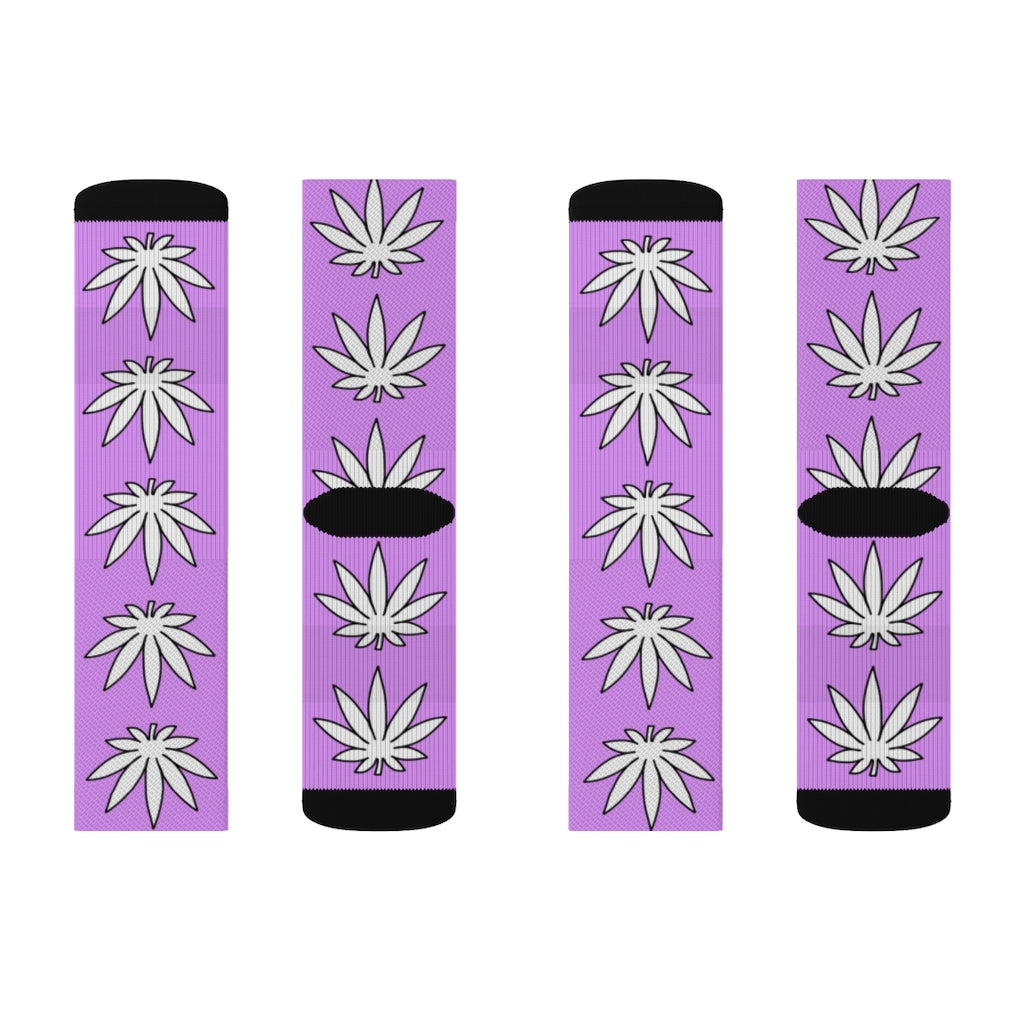 Lil' Leafy Socks - Amethyst