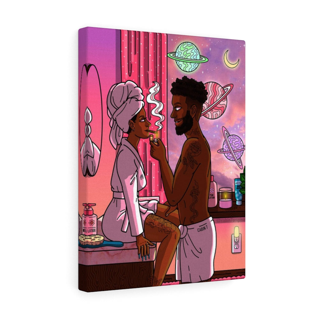 "Bath Time Blunt" Canvas Print