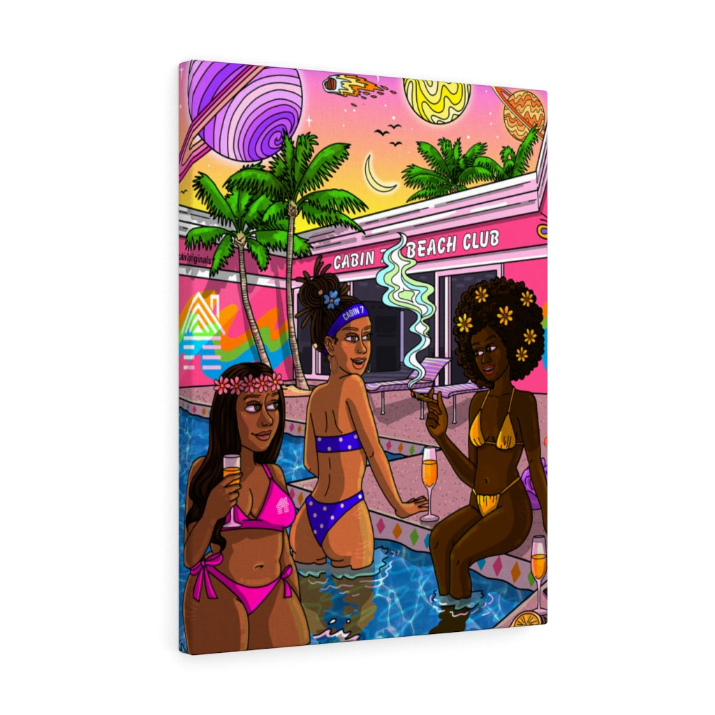 "Beach Club" Canvas Print