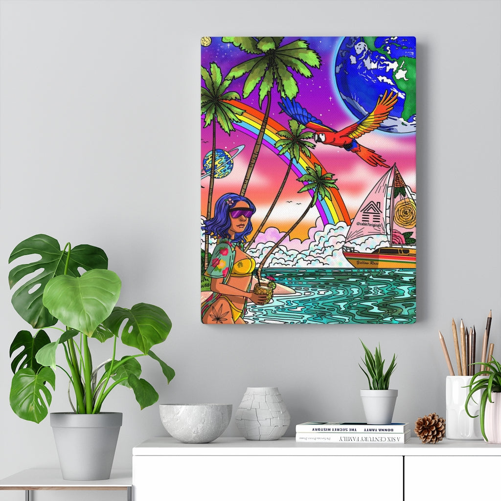 "Tropical Daydream" Canvas Print