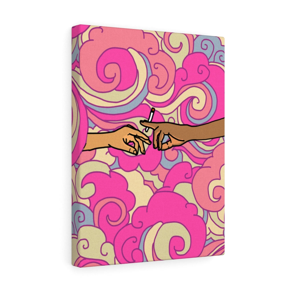 "Joint Custody" (PINK) Canvas Print