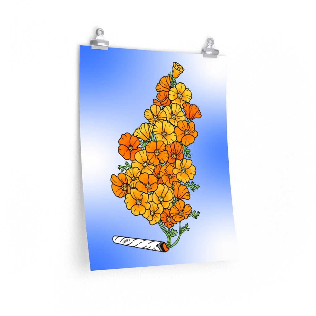 "Golden Poppies" Poster Print