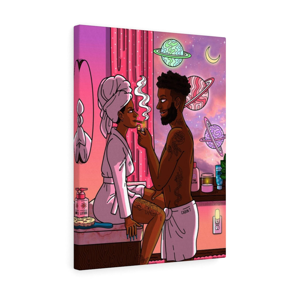 "Bath Time Blunt" Canvas Print