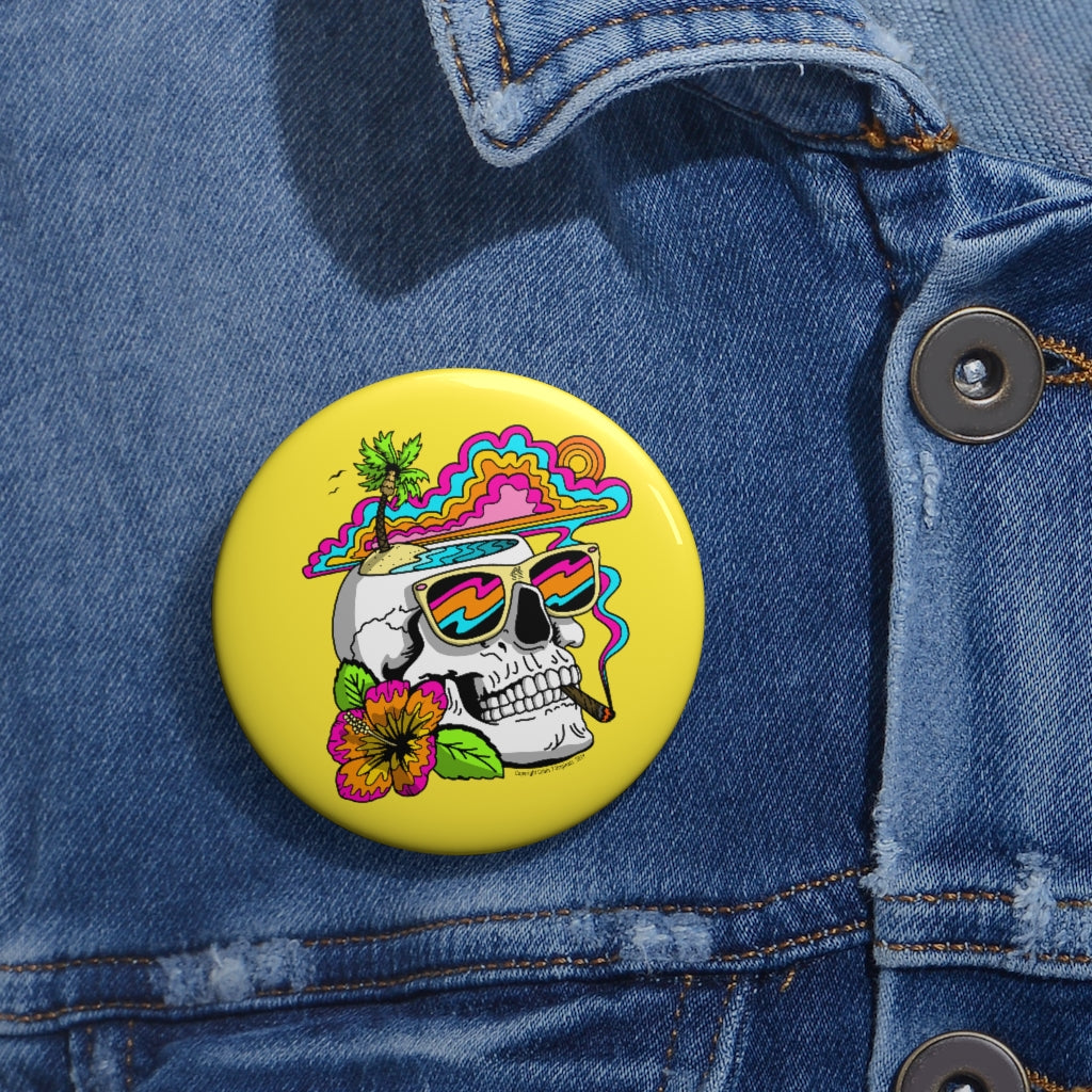 Summertime Skull Pin