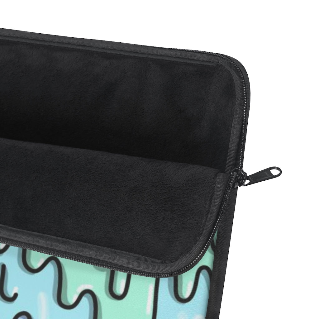 Mint & Aqua Slime Laptop Sleeve