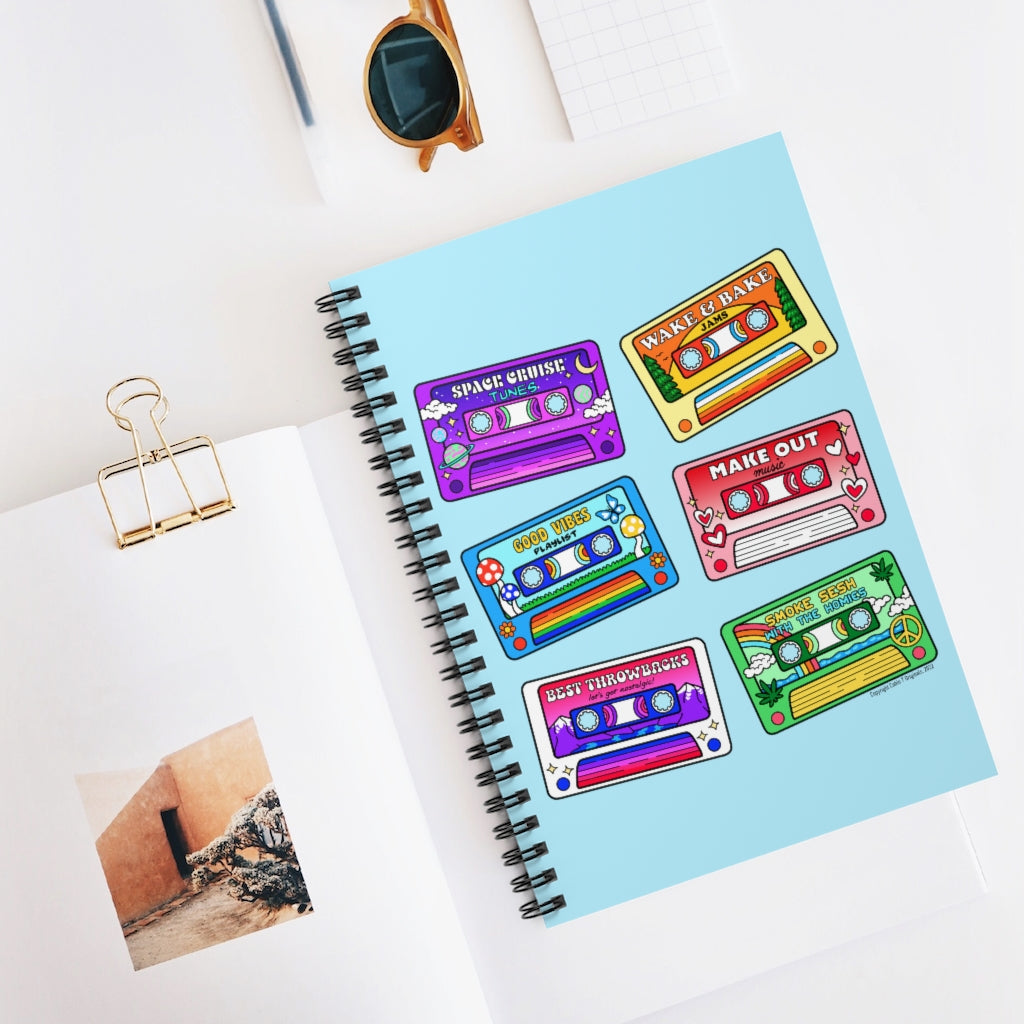 Mixtapes Spiral Notebook