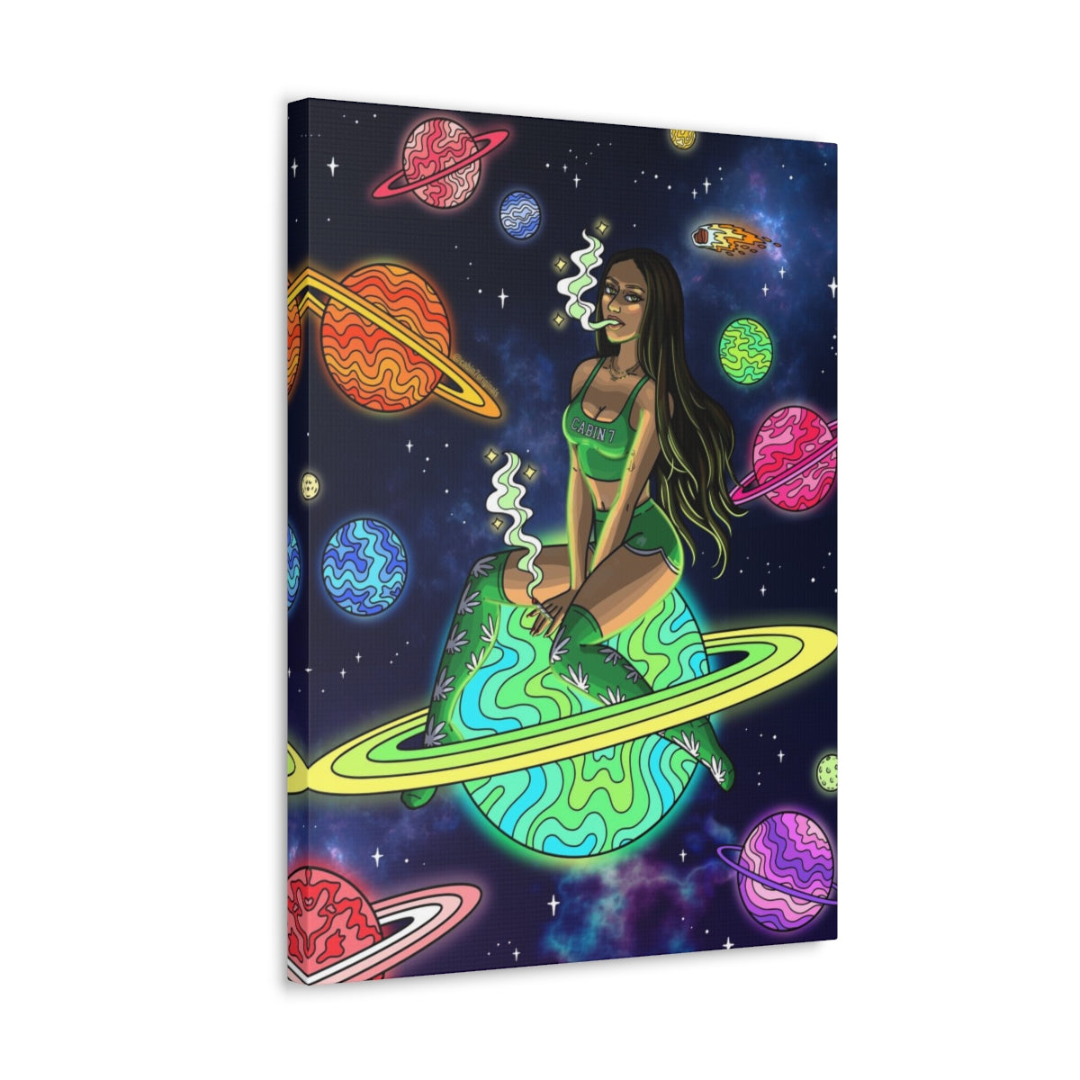 "Space Babe" Canvas Print
