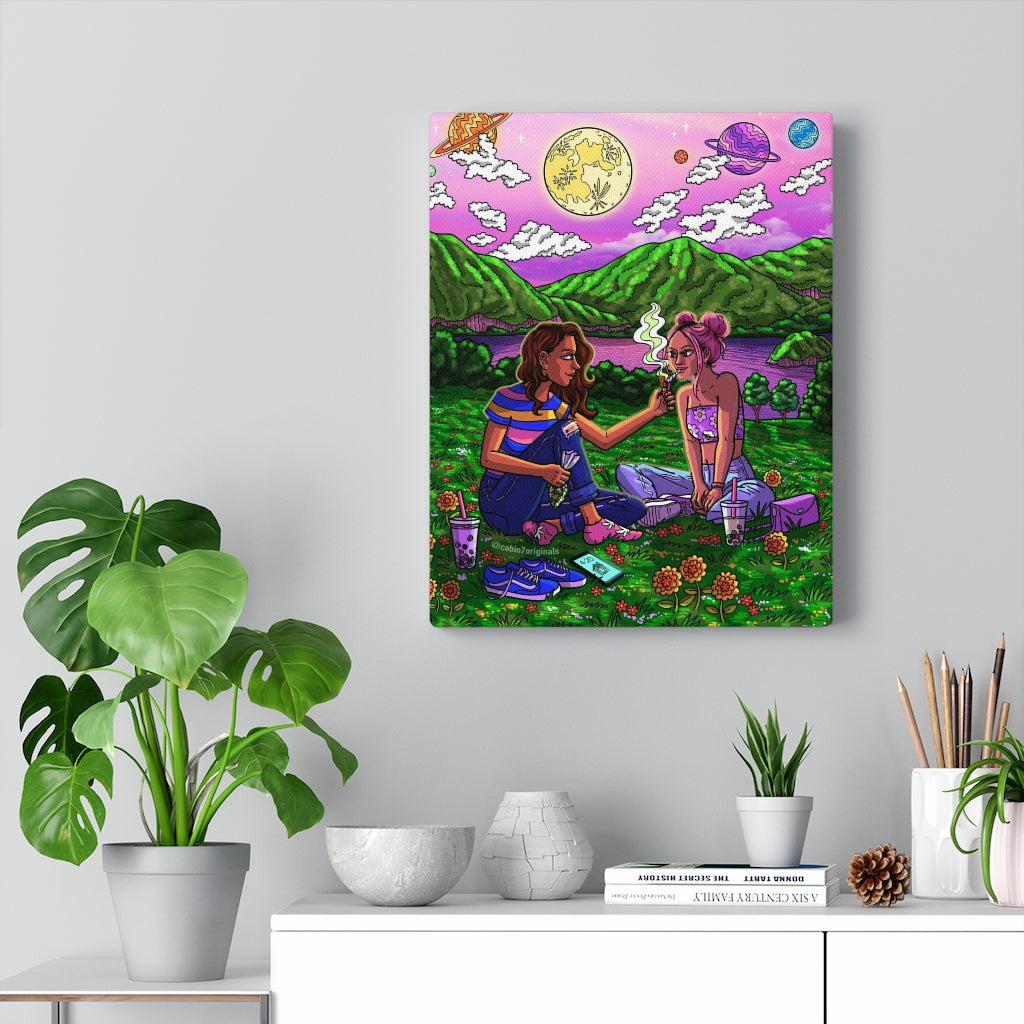 "Do You Wanna Get High?" Canvas Print