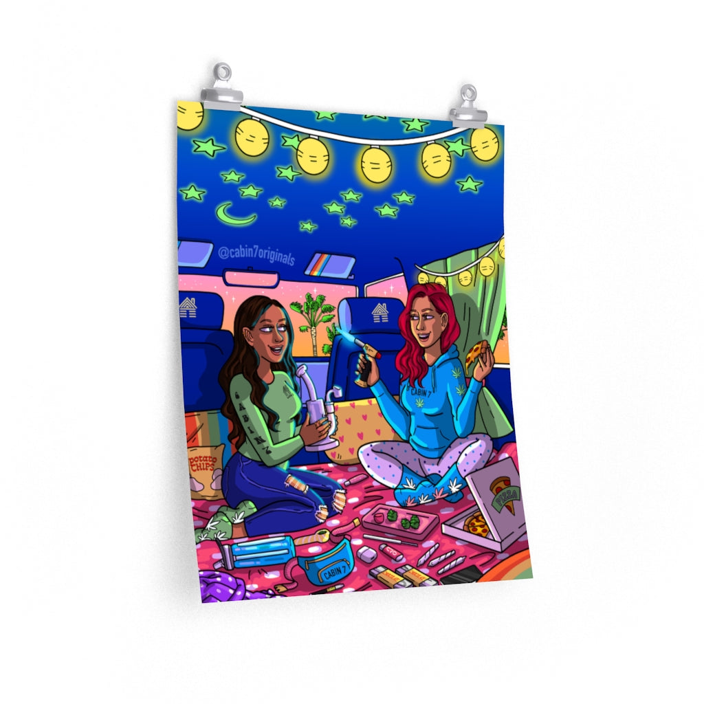 "Pizza & Dabs" Poster Print