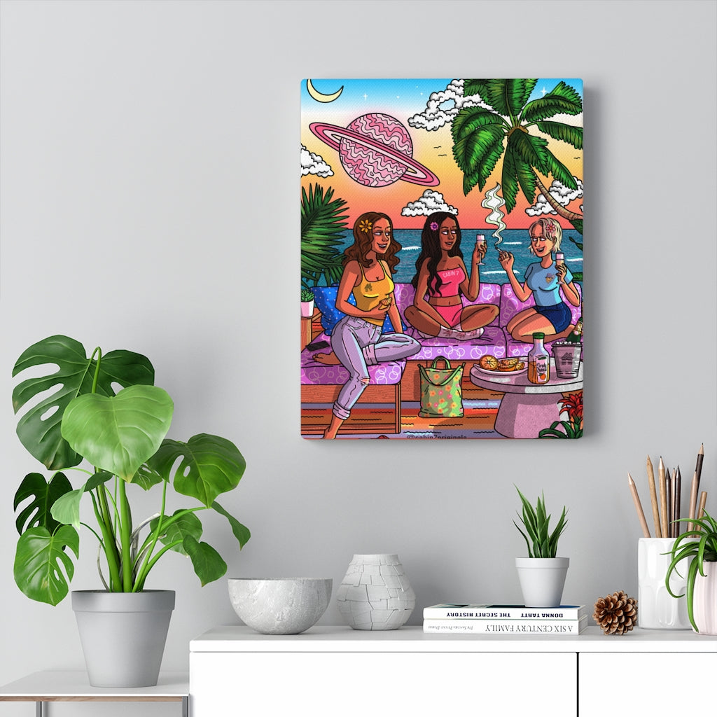 "Vacay Vibes" Canvas Print