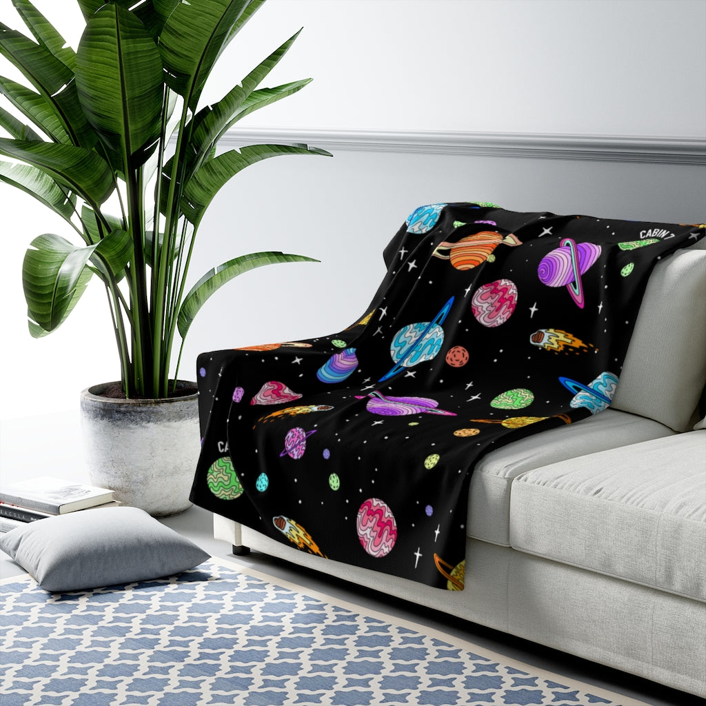 "Starry Sky" Sherpa Fleece Blanket