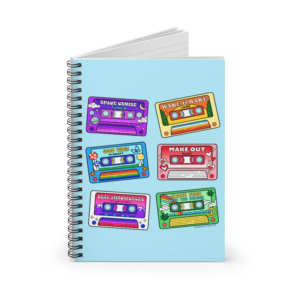 Mixtapes Spiral Notebook