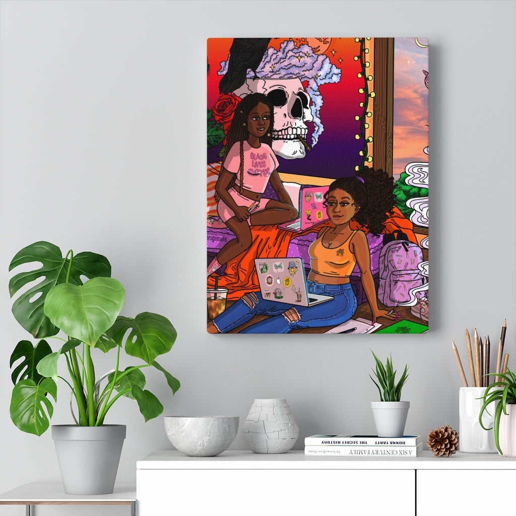 "Study Buddy" Canvas Print