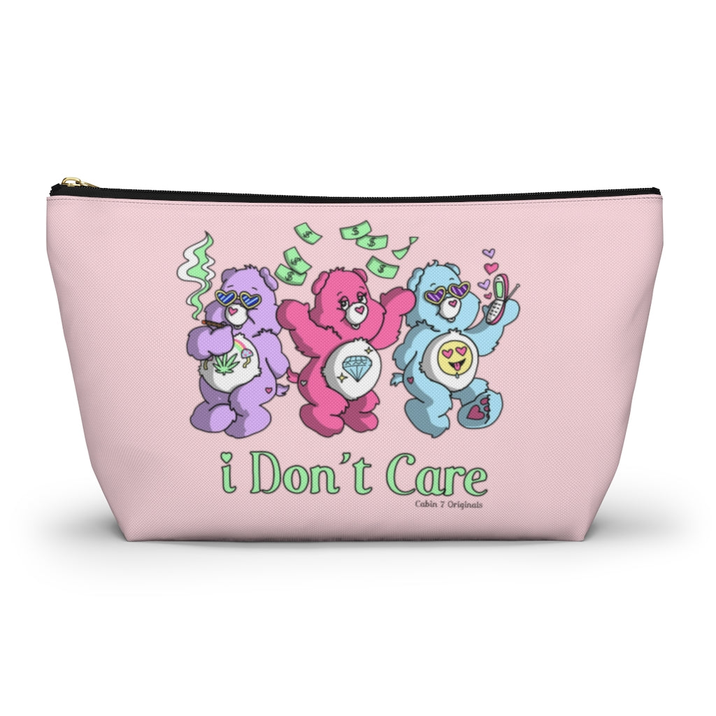 I Don't Care Zipper Pouch