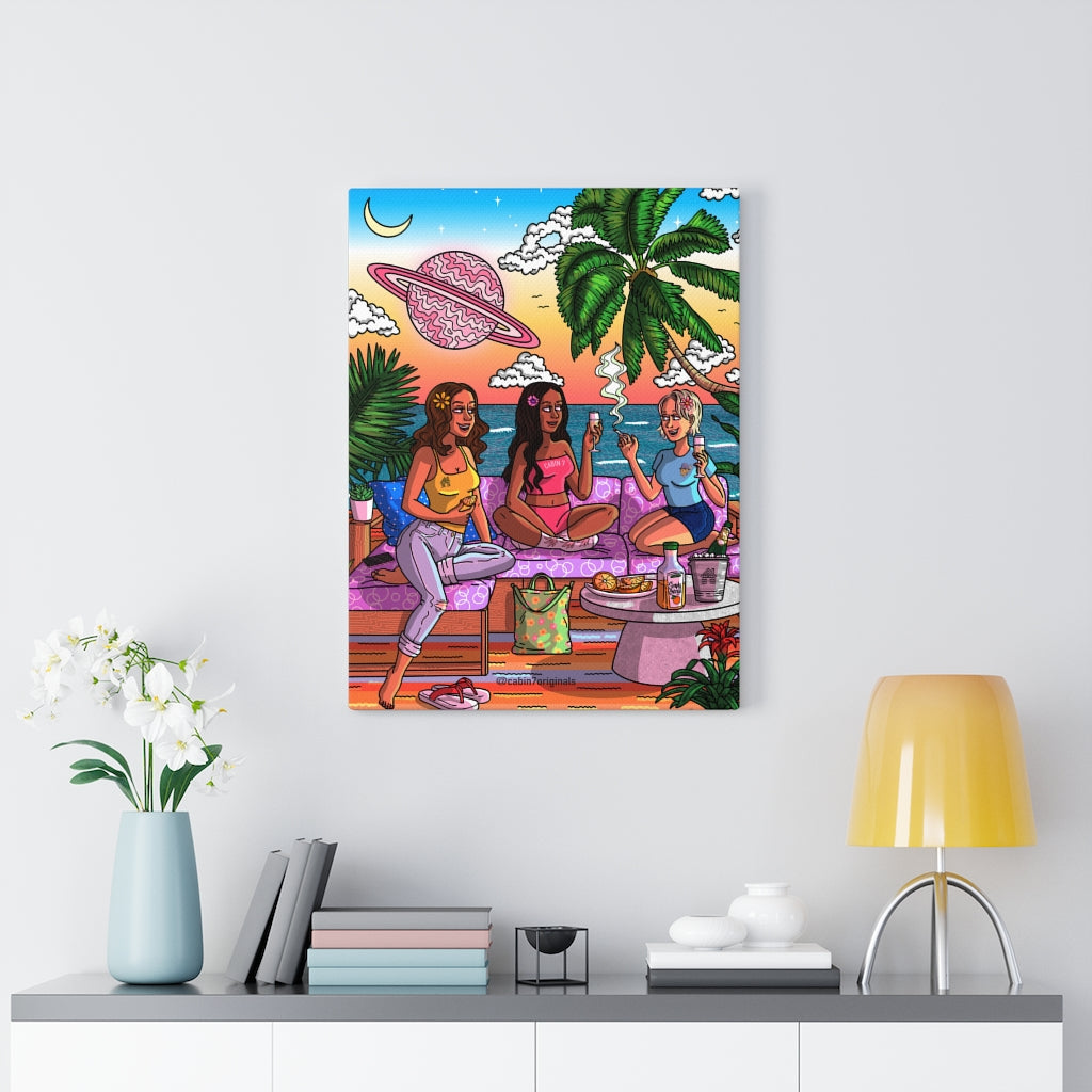 "Vacay Vibes" Canvas Print