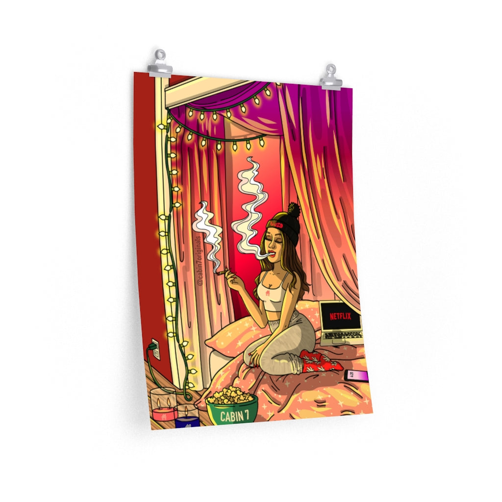 "Cozy Evening" Poster Print