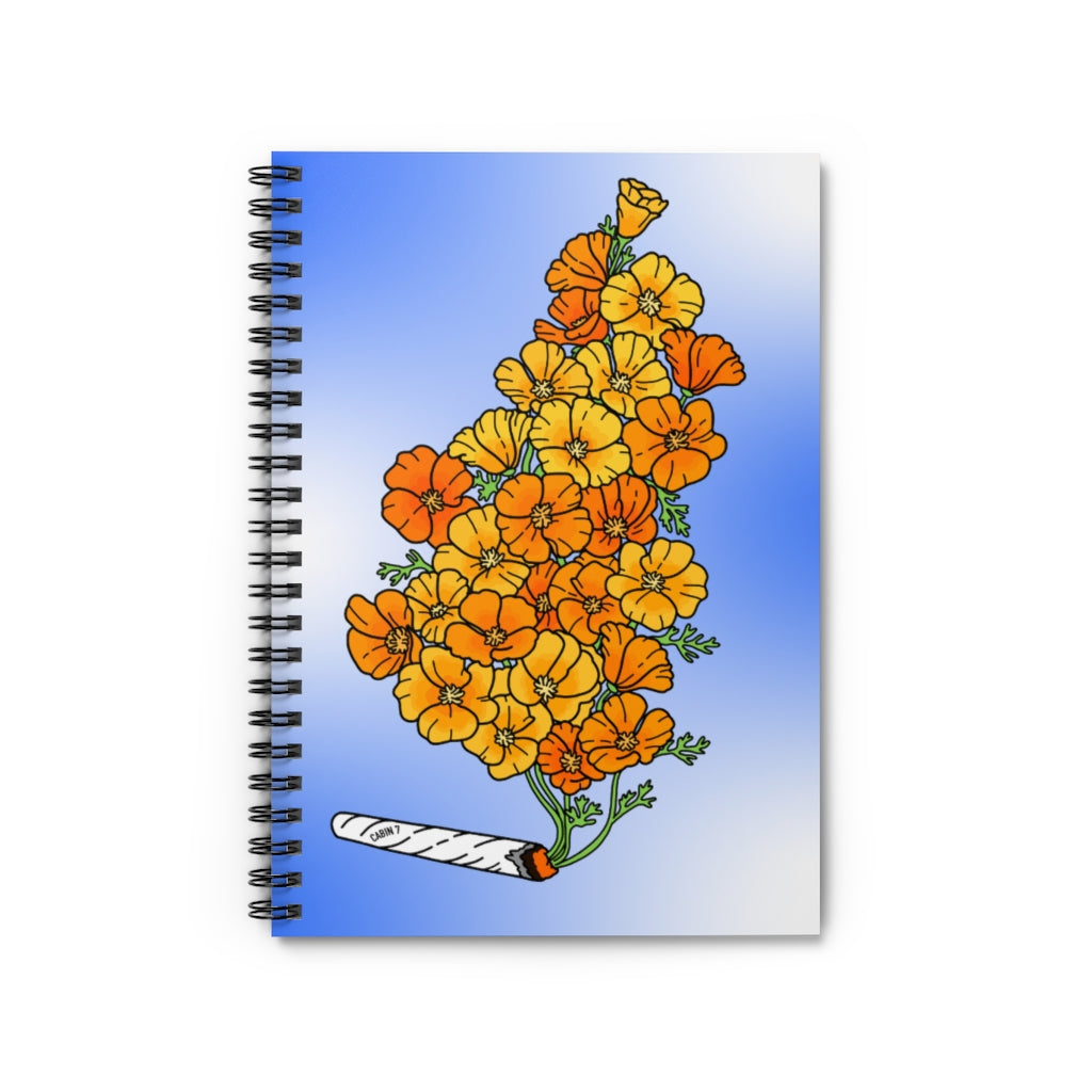 Golden Poppies Spiral Notebook