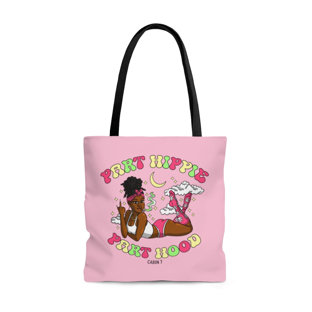 Part Hippie Part Hood Tote Bag