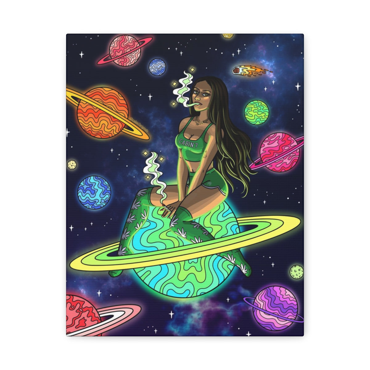 "Space Babe" Canvas Print