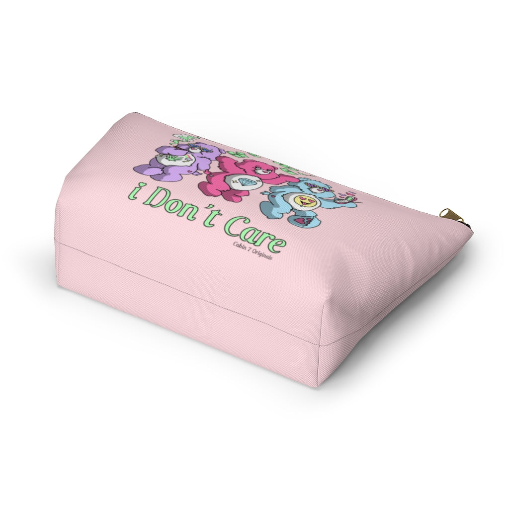 I Don't Care Zipper Pouch