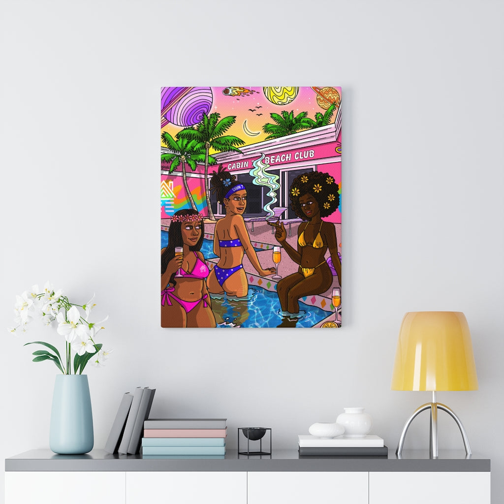 "Beach Club" Canvas Print