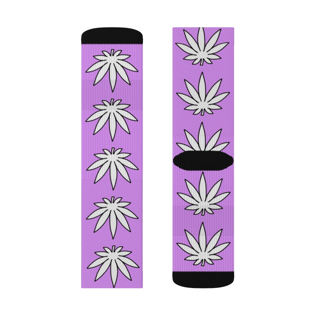 Lil' Leafy Socks - Amethyst