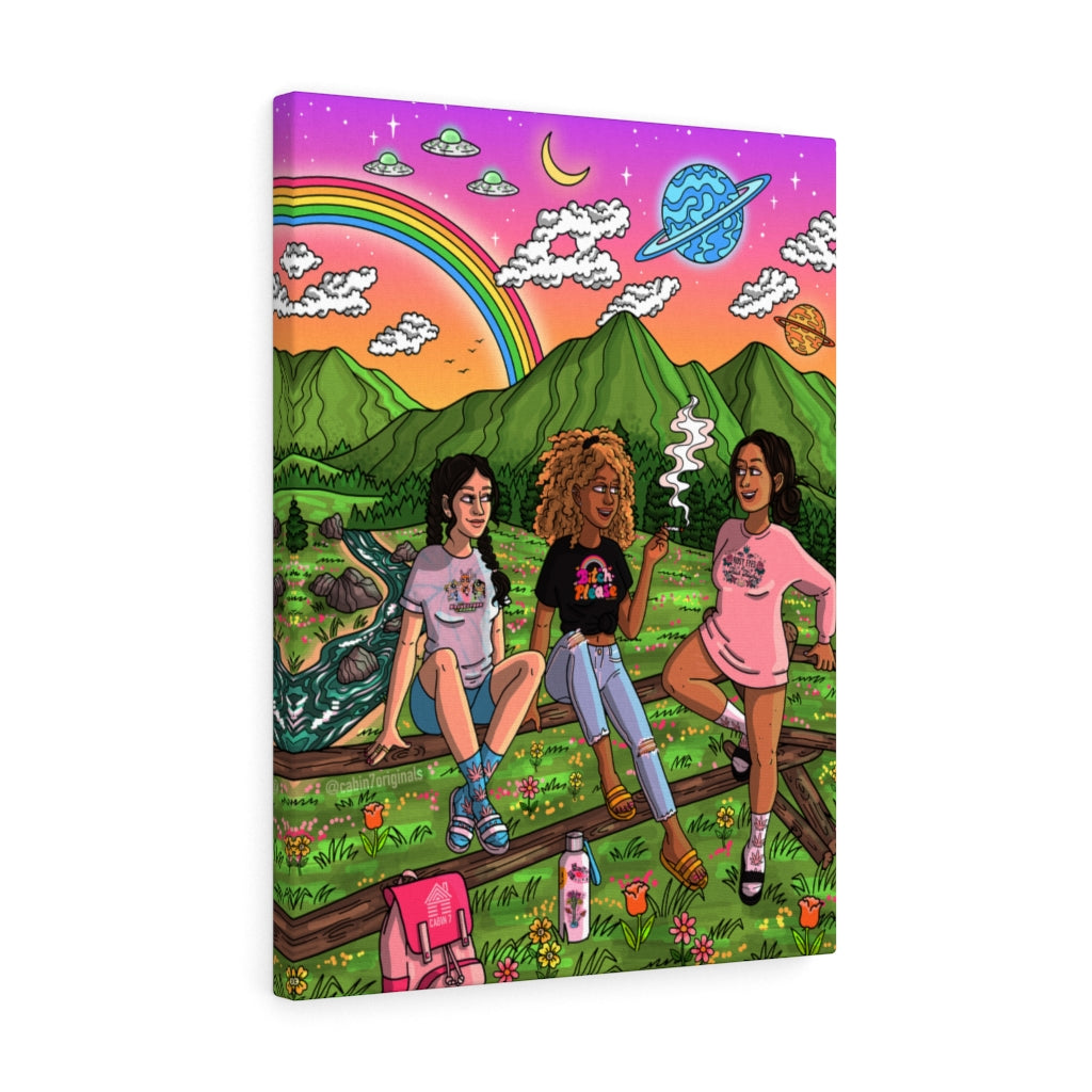 "Technicolor Meadow" Canvas Print