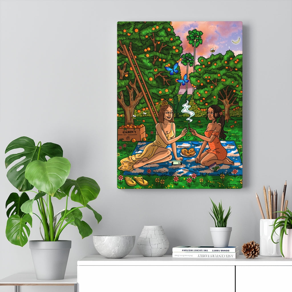 "Orange Grove" Canvas Print