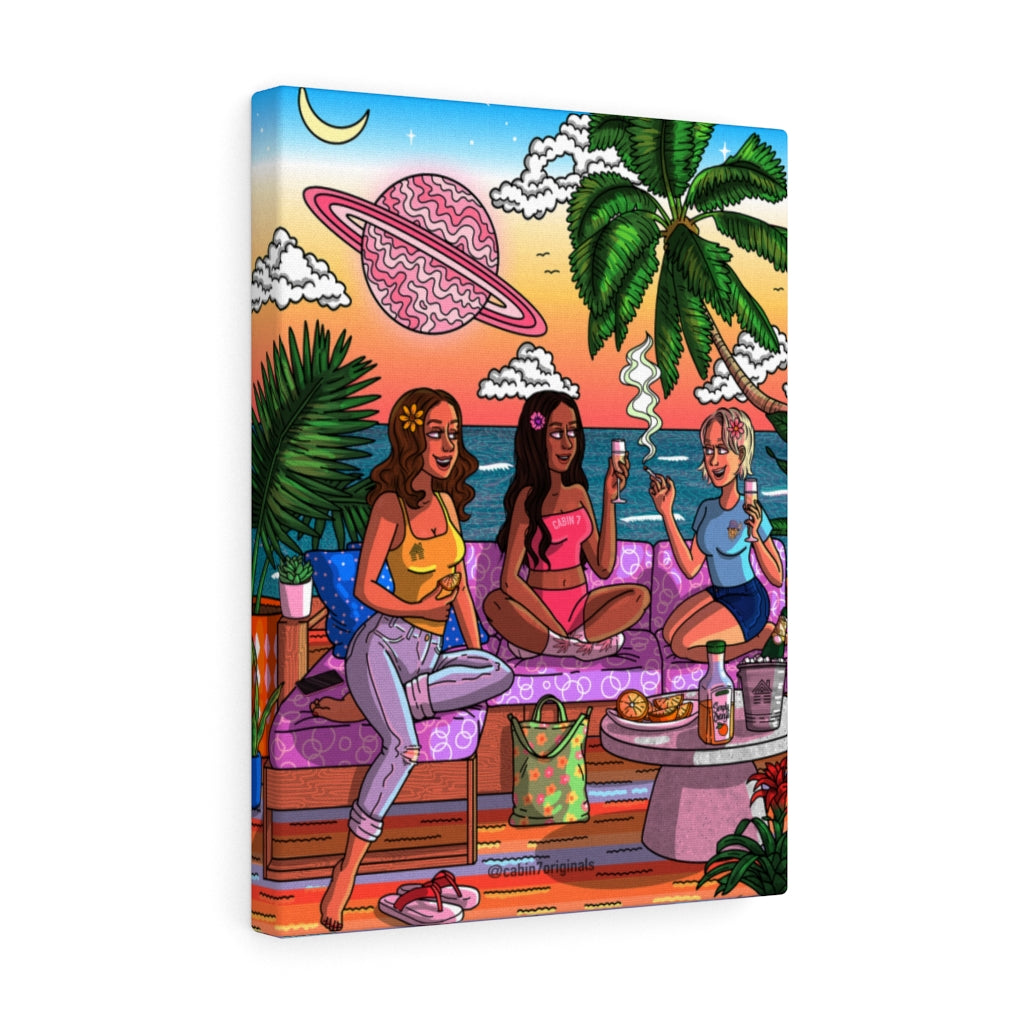 "Vacay Vibes" Canvas Print