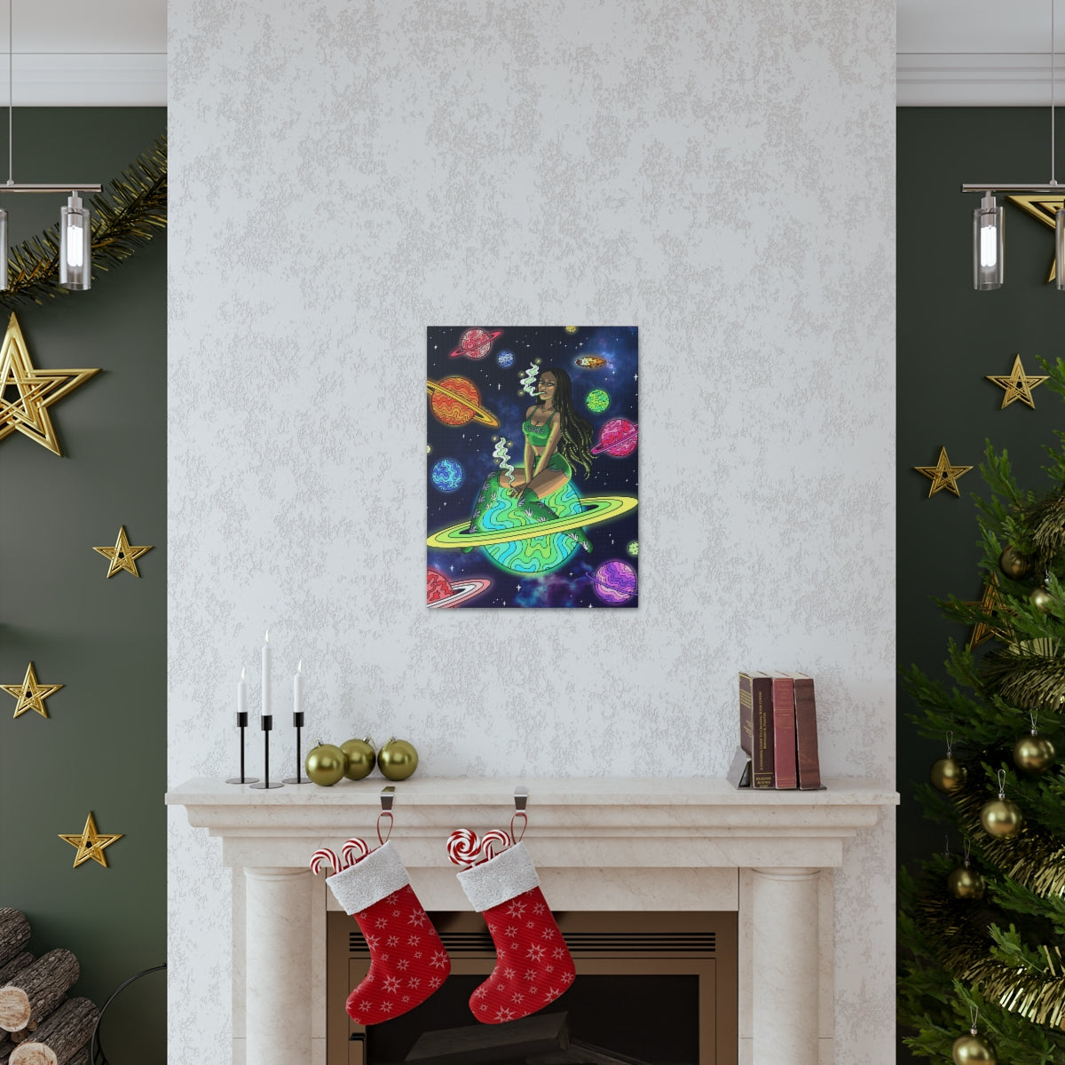 "Space Babe" Canvas Print