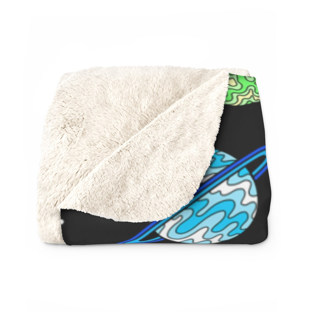 "Starry Sky" Sherpa Fleece Blanket