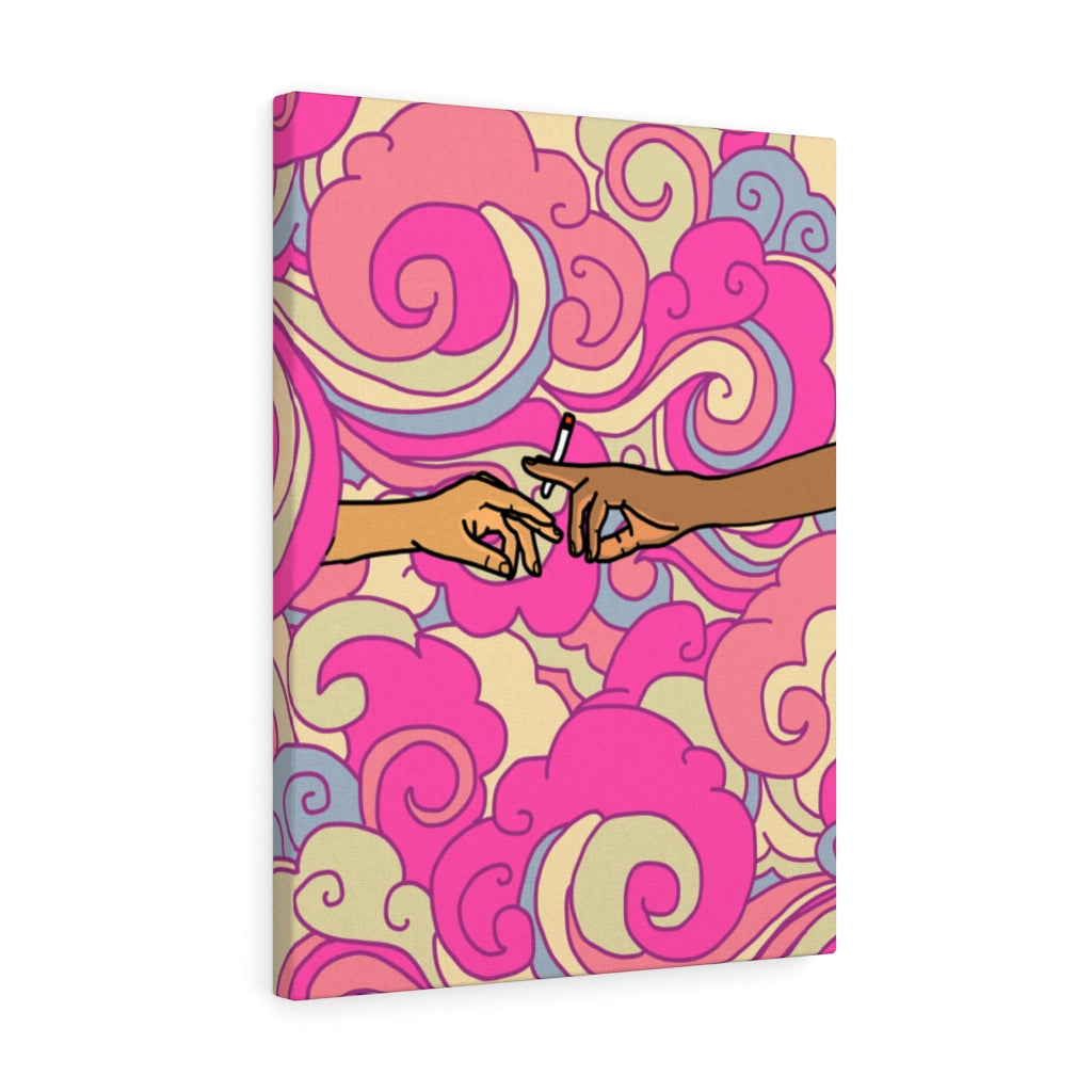 "Joint Custody" (PINK) Canvas Print