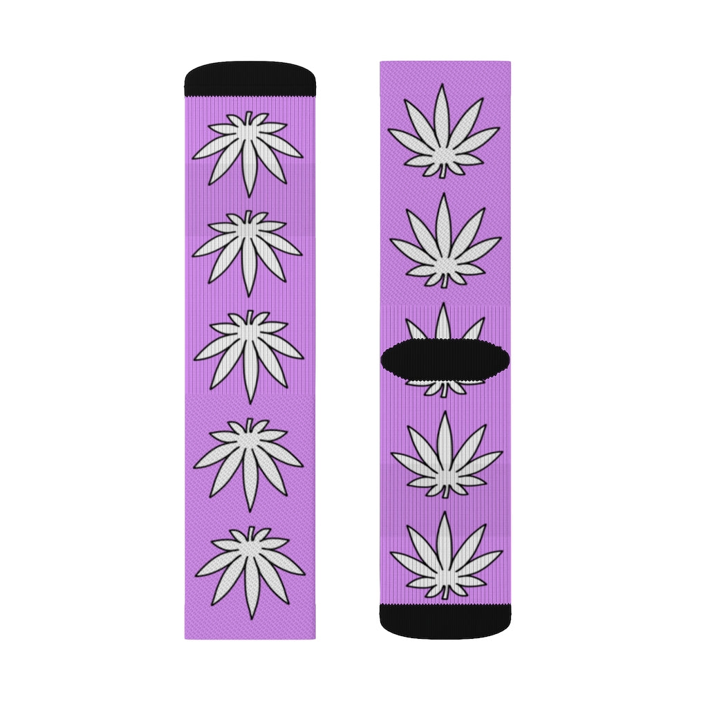 Lil' Leafy Socks - Amethyst